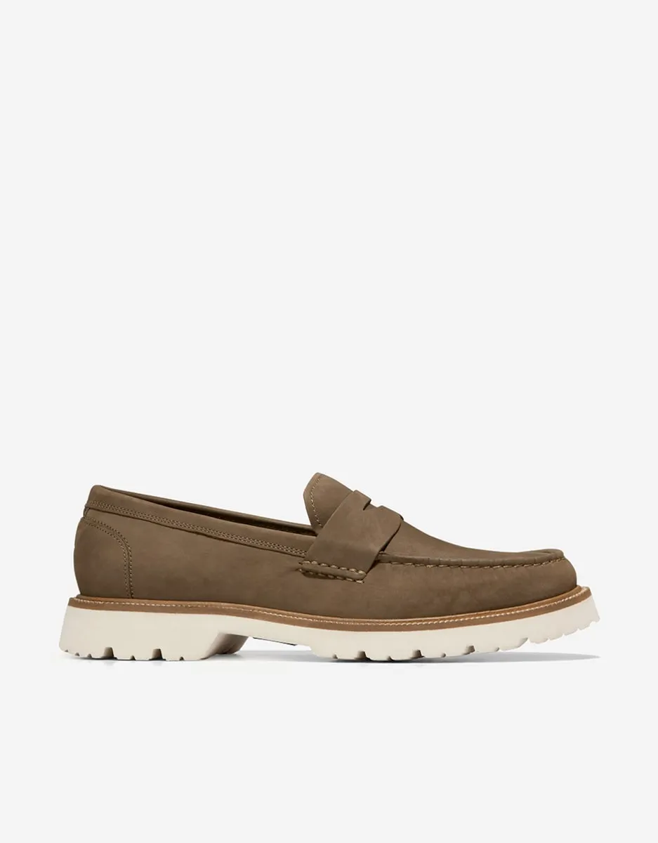 

Мужские коричневые замшевые мокасины Cole Haan, коричневый