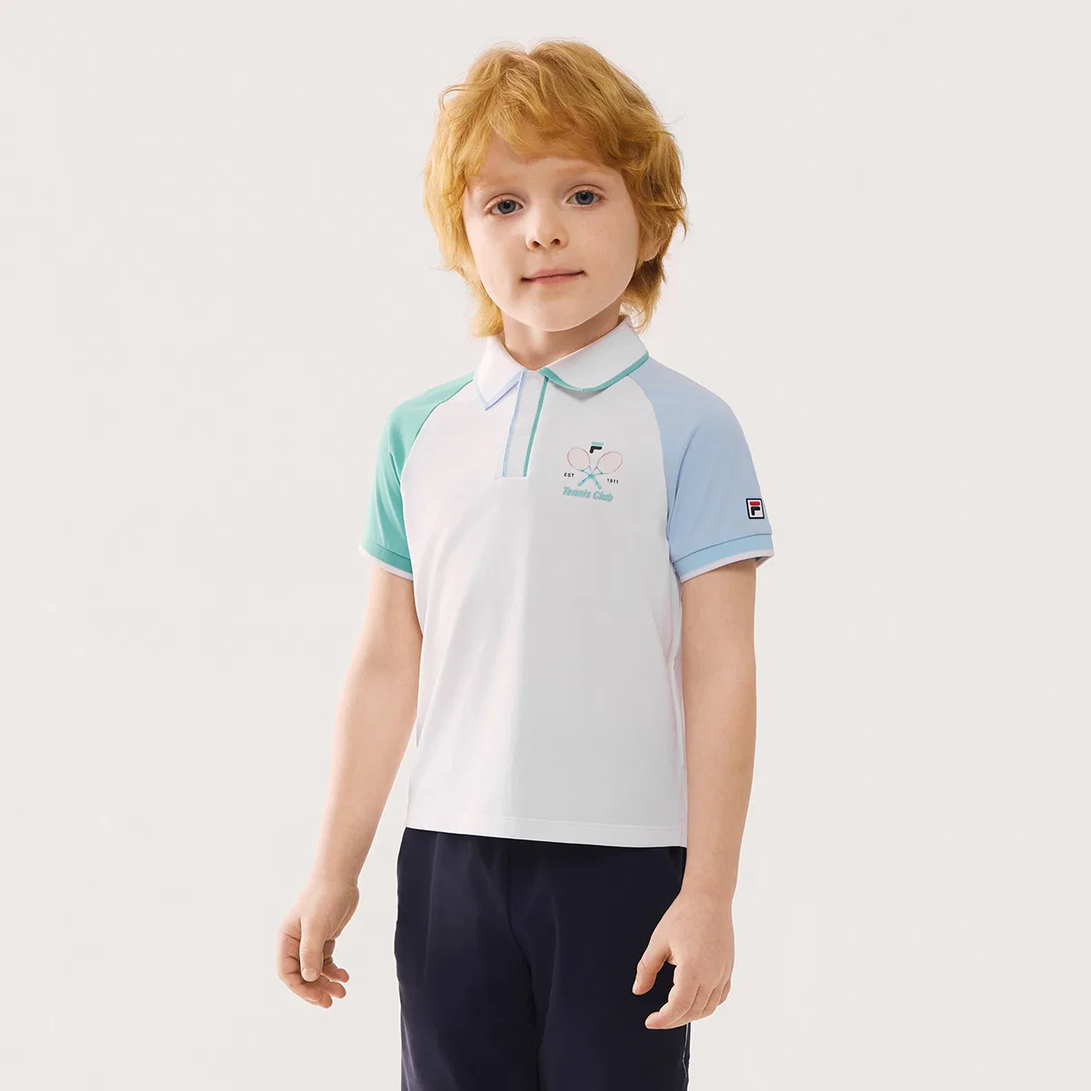 Футболка PERFORMANCE FPH с коротким рукавом Jade White, детская FILA KIDS — фото 3