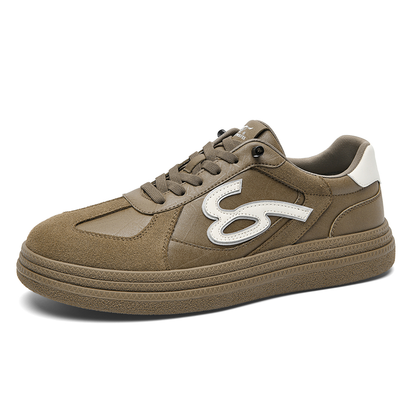 

SEPTWOLVES Низкие немецкие армейские кеды мужские хаки, цвет Khaki (Standard Leather Shoe Size)