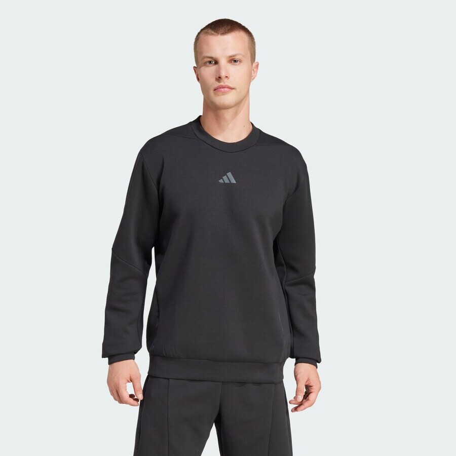 Свитер с капюшоном на молнии ADIDAS PERFORMANCE Athletic Sweatshirt Designed For Training, черный — фото 2