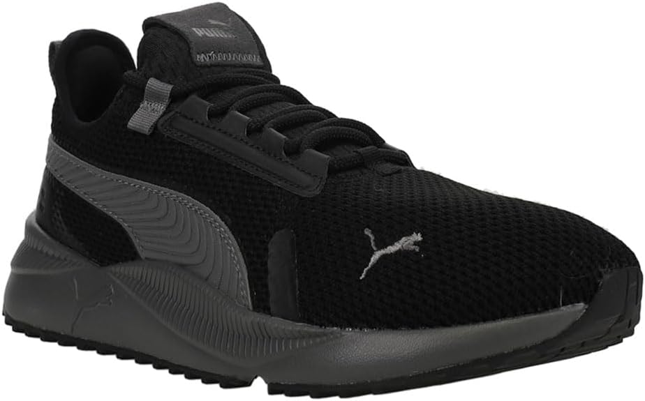 Мужские кроссовки PUMA Pacer Future Street Knit с широкими шнурками для повседневной носки - черные — фото 2