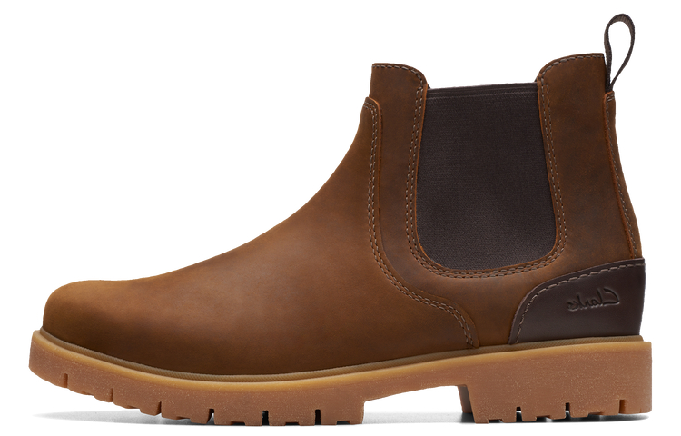

Clarks Коричневые короткие ботинки челси из коллекции Losdale для мужчин