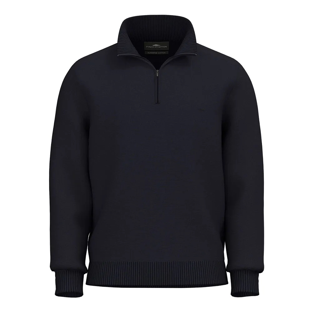 

Свитер Fynch Hatton Supersoft half zip, синий
