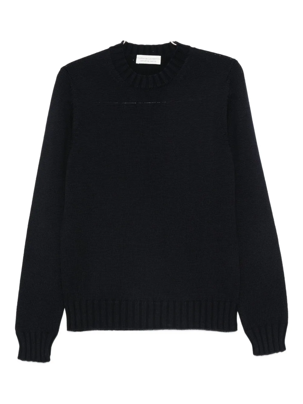 

Свитер с круглым вырезом Filippo De Laurentiis, синий