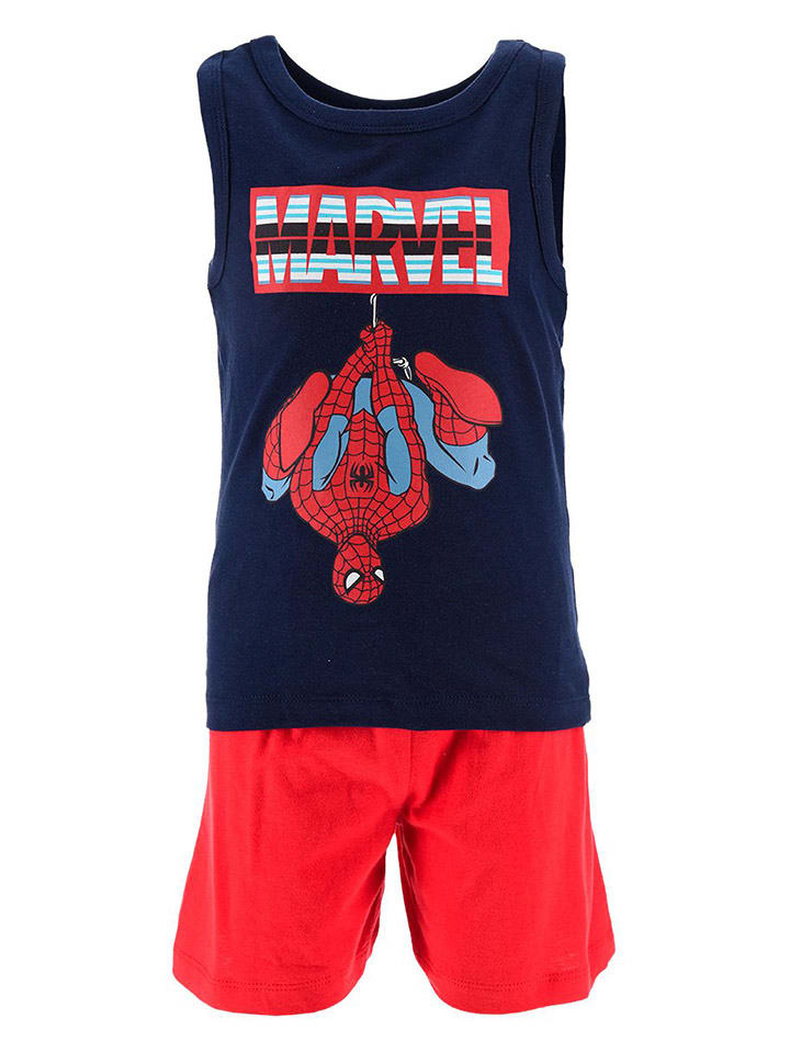 

Spiderman Пижама Человека-паука красно-темно-синего цвета