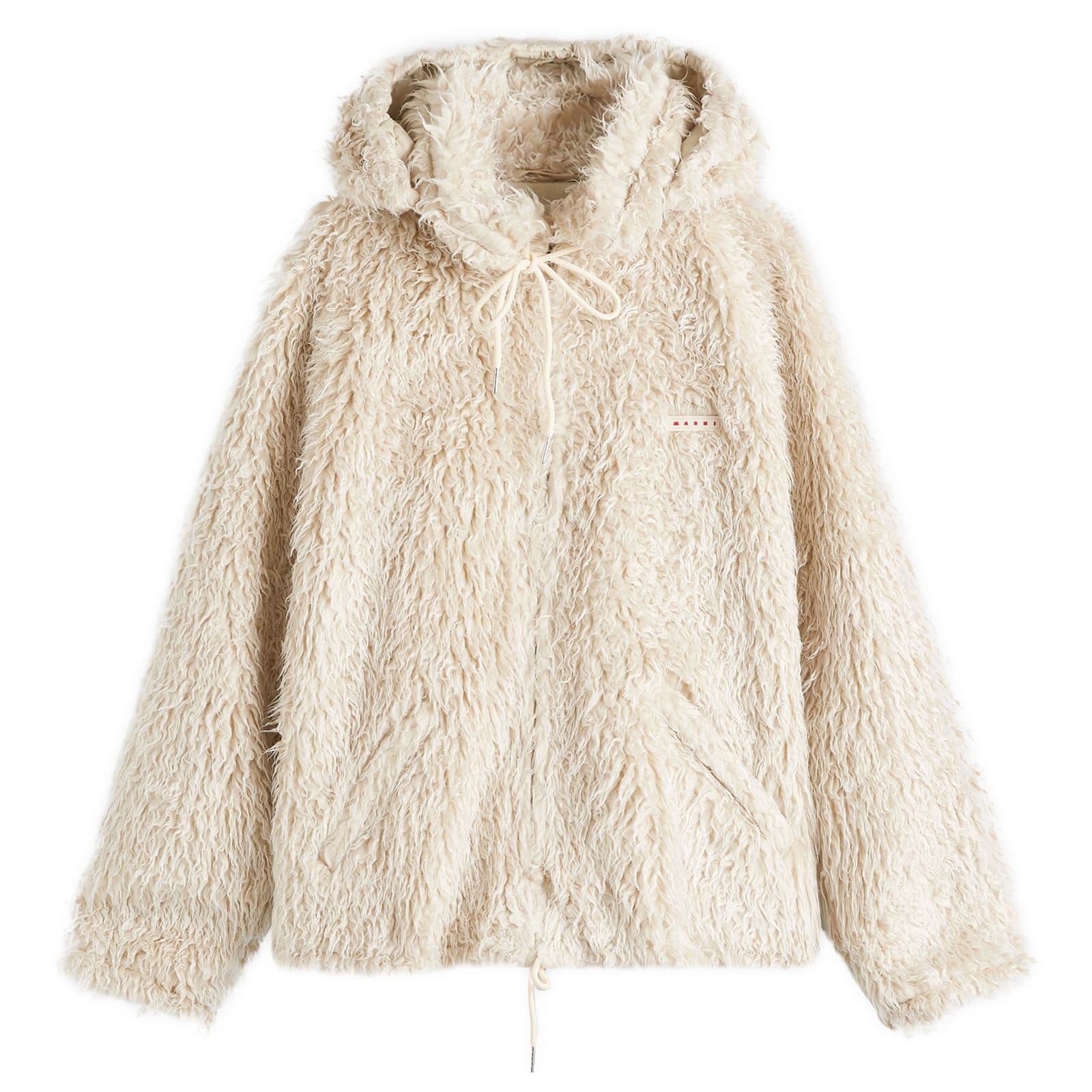 

Куртка Marni Shaggy Fleece, цвет Glass