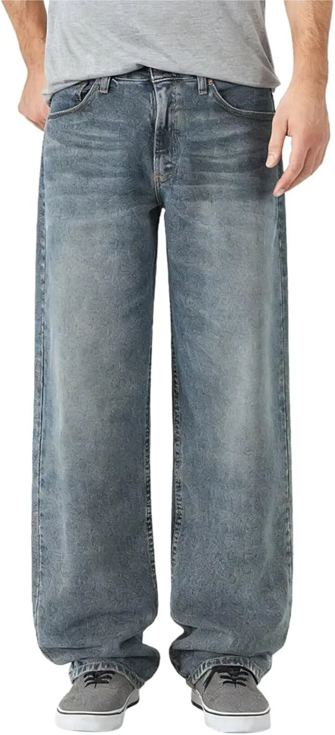 Джинсы прямые, свободная посадка, Vintage Blue