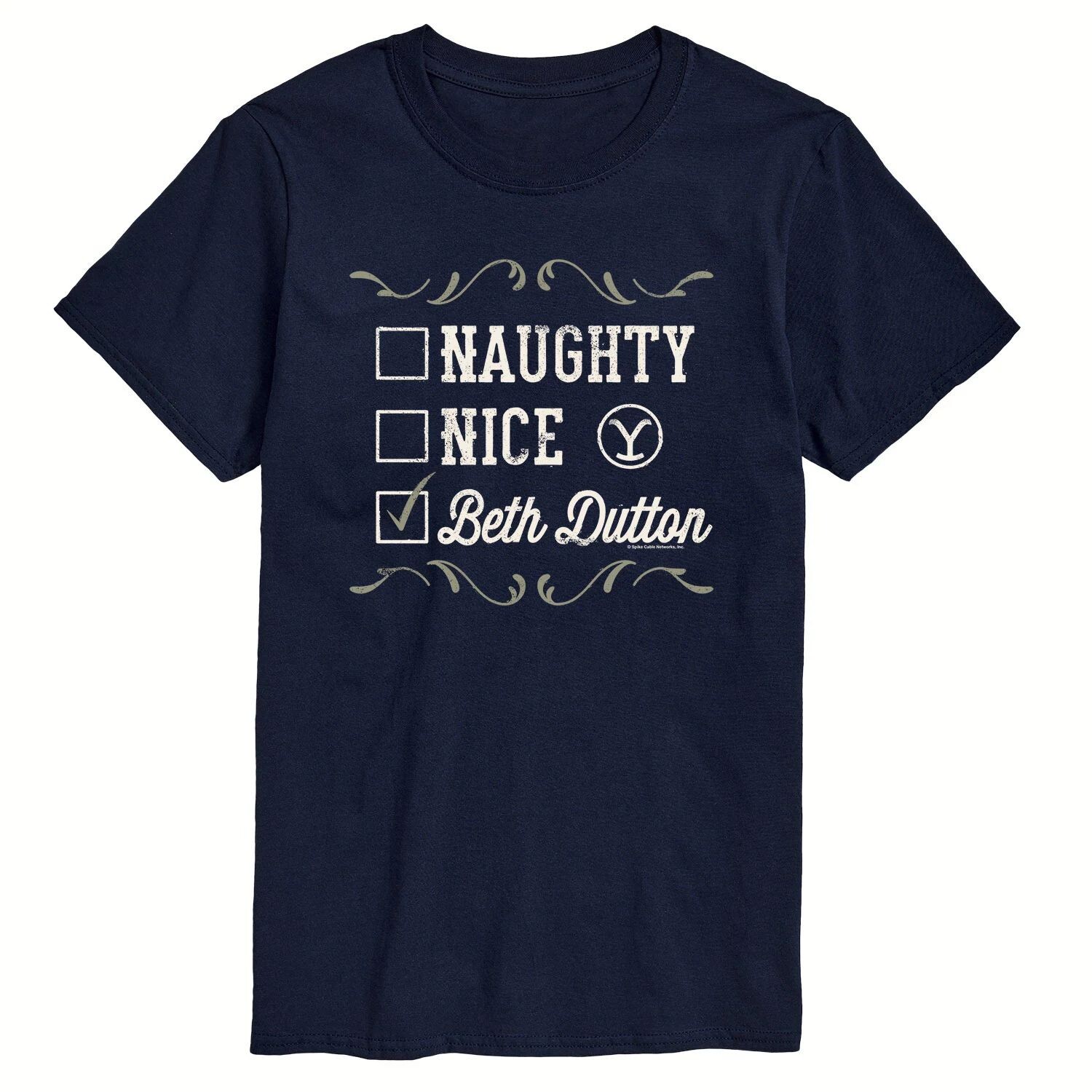 

Мужская футболка Yellowstone Naughty Nice Beth Dutton Licensed Character