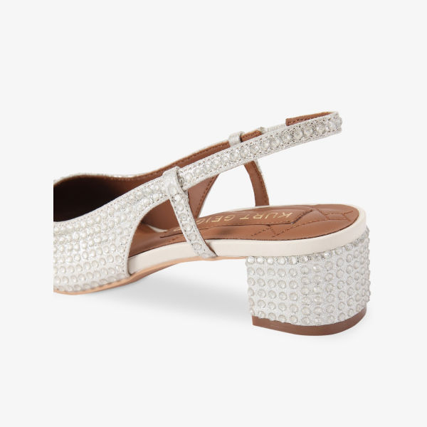 Лодочки Sloane Kurt Geiger London на шпильке с ремешком и кристаллами, мультиколор — фото 3