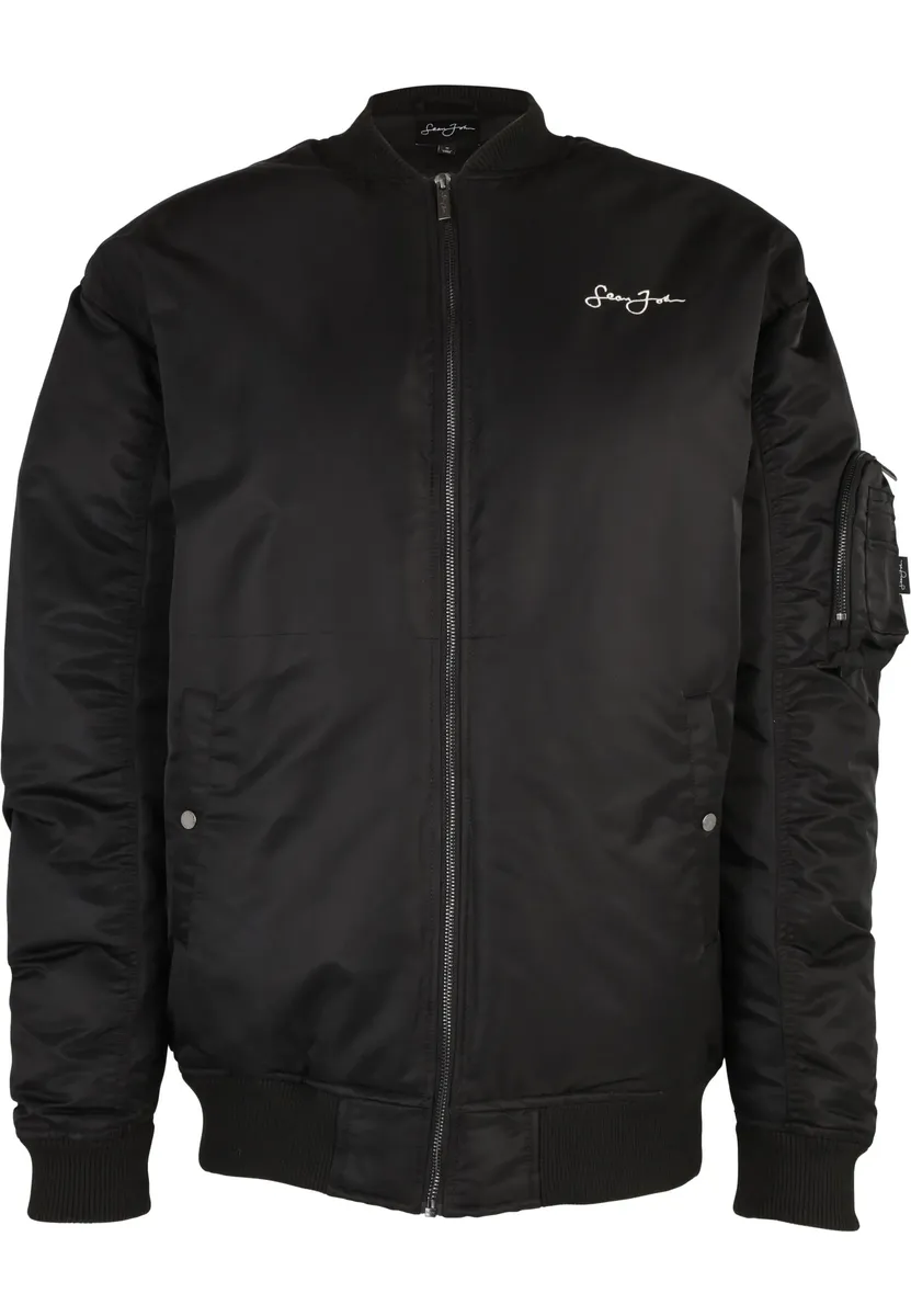 

Куртка-бомбер Sean John " Sean John Men's JM224-008-02 Script Logo Oversize Bomber Jacket" (1 шт.), с капюшоном, черный