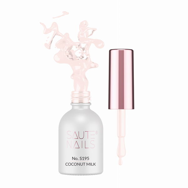 

Гибридный лак для ногтей s195 кокосовое молоко, 8 мл Saute Nails, цвет s195 coconut milk
