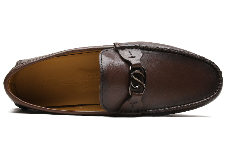Лоферы S. T.DUPONT Beanie Shoes Men's Coffee S.T.Dupont, Coffee — фото 4