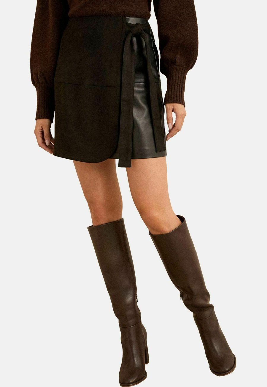 

Юбка Love & Roses REGULAR FIT , Black Faux Suede Mix/Black