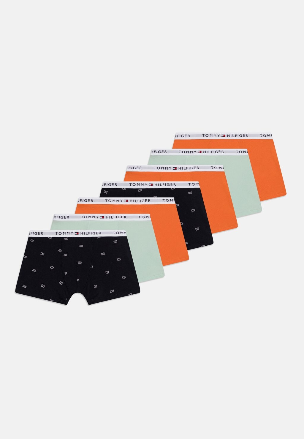 

Трусы TRUNK PRINT 7 PACK Tommy Hilfiger, черный/оранжевый/светло-зеленый