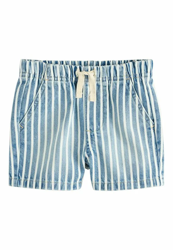 Джинсовые шорты стандартного кроя Next, Blue White Stripe