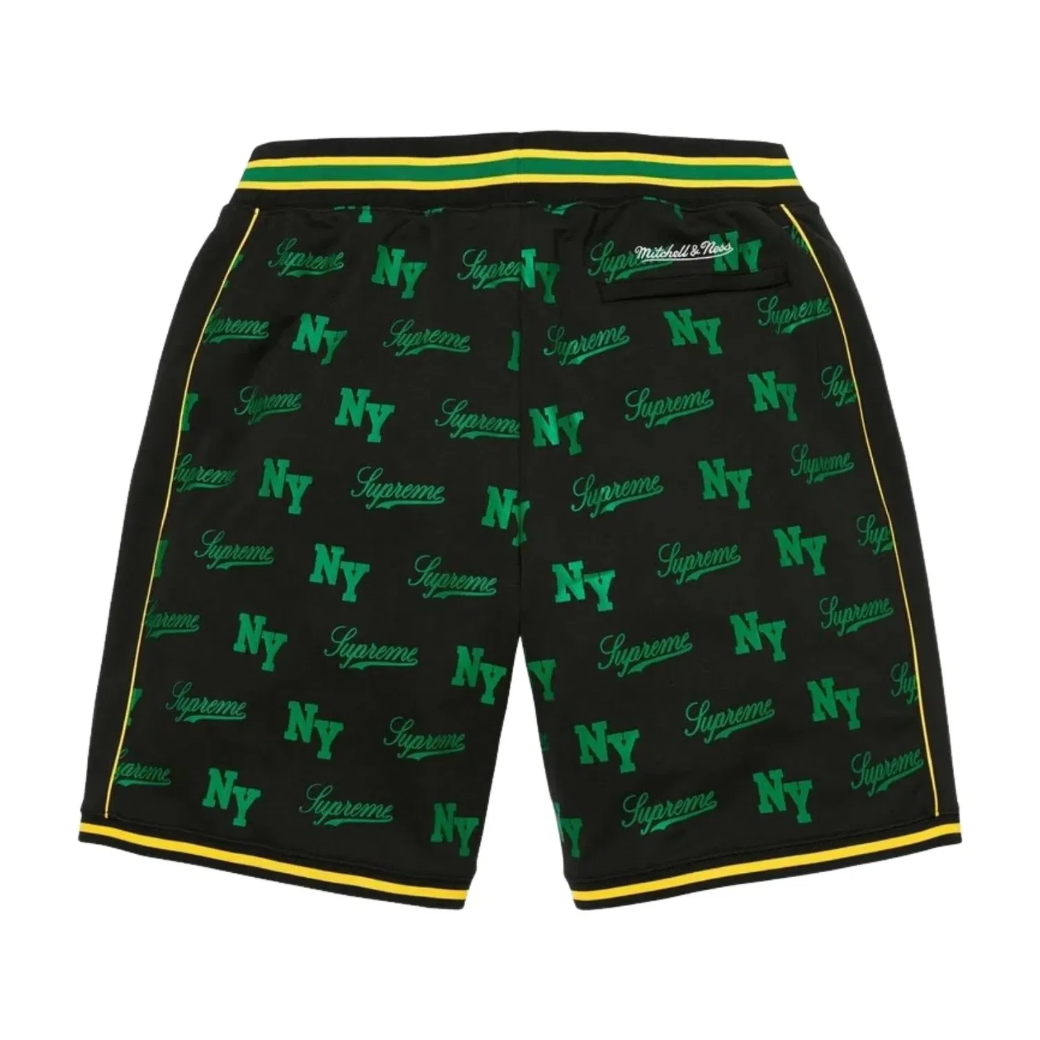 Баскетбольные шорты Supreme x Mitchell & Ness Monogram SS26, черный цвет, SUP-SS26-221-BLK — фото 2
