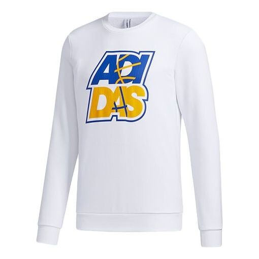 

Толстовка adidas neo M FAV SW Alphabet Printing Sports Pullover White, белый