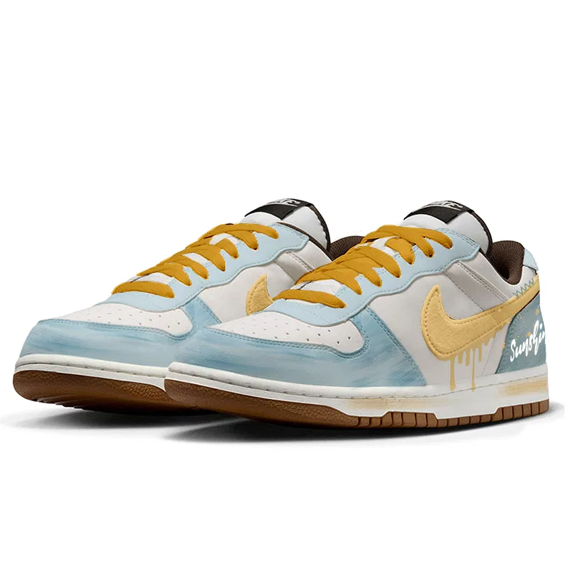 Скейтбординг кеды Nike Big Light Blue — фото 4