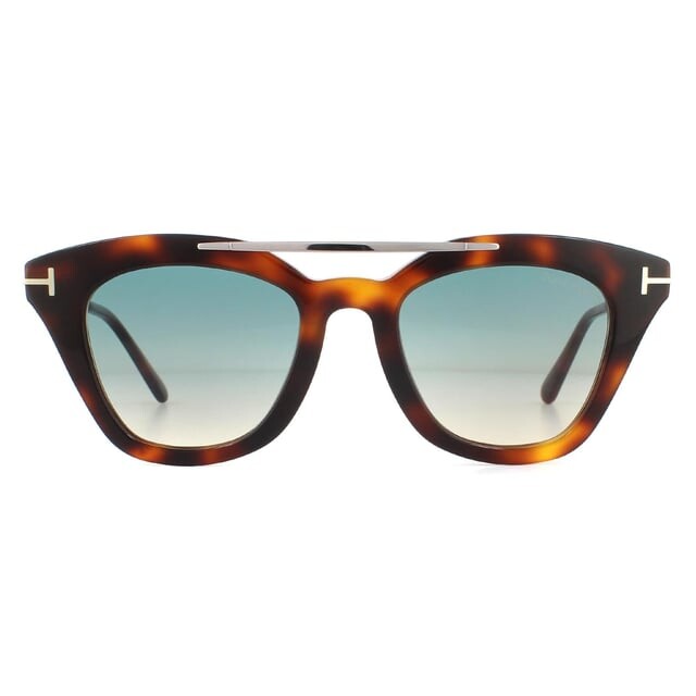 

Солнцезащитные очки ft0575 53p блондинка гавана синие градиент Tom Ford, коричневый