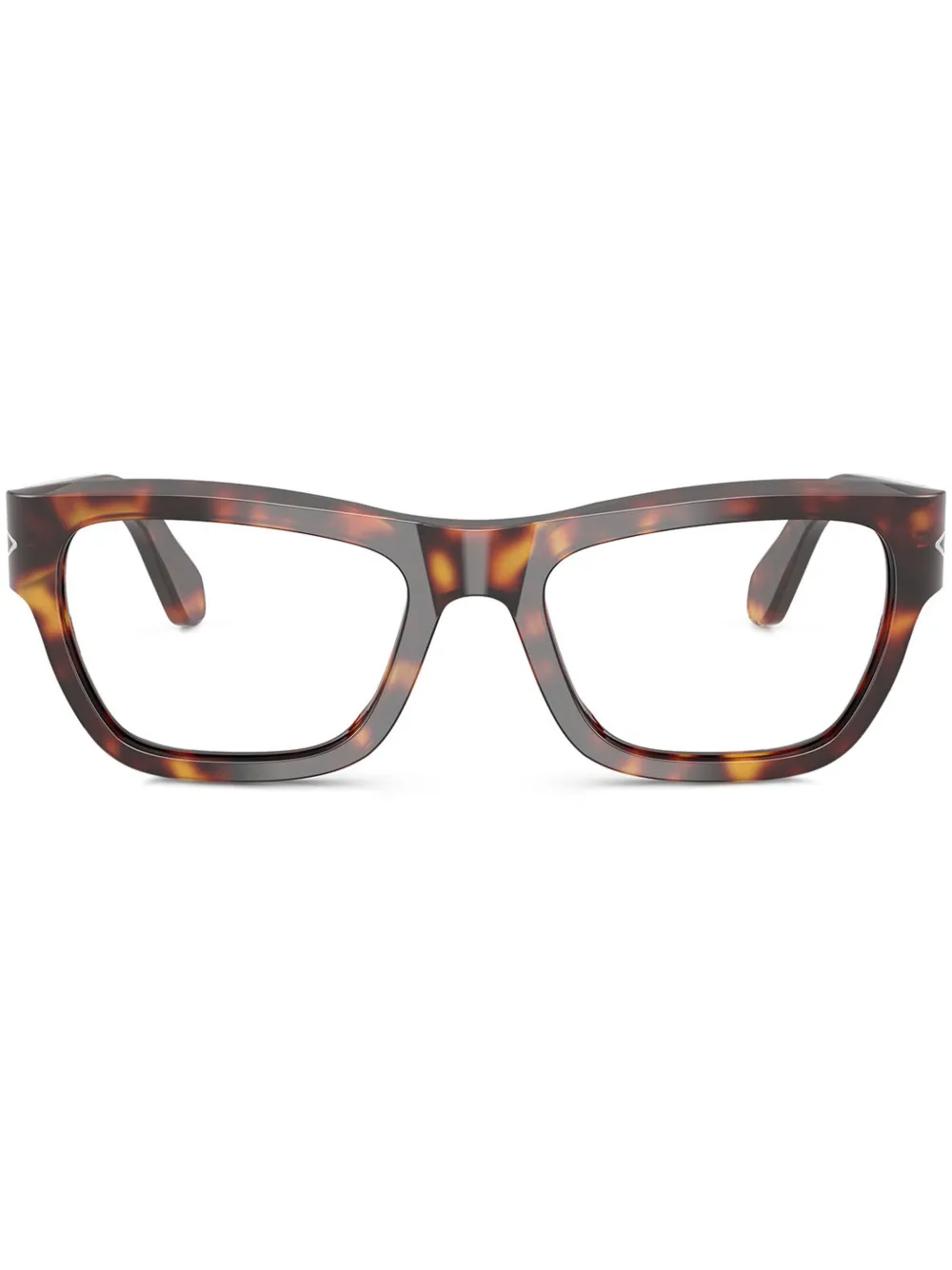 

Очки в квадратной оправе черепаховой расцветки Persol, коричневый