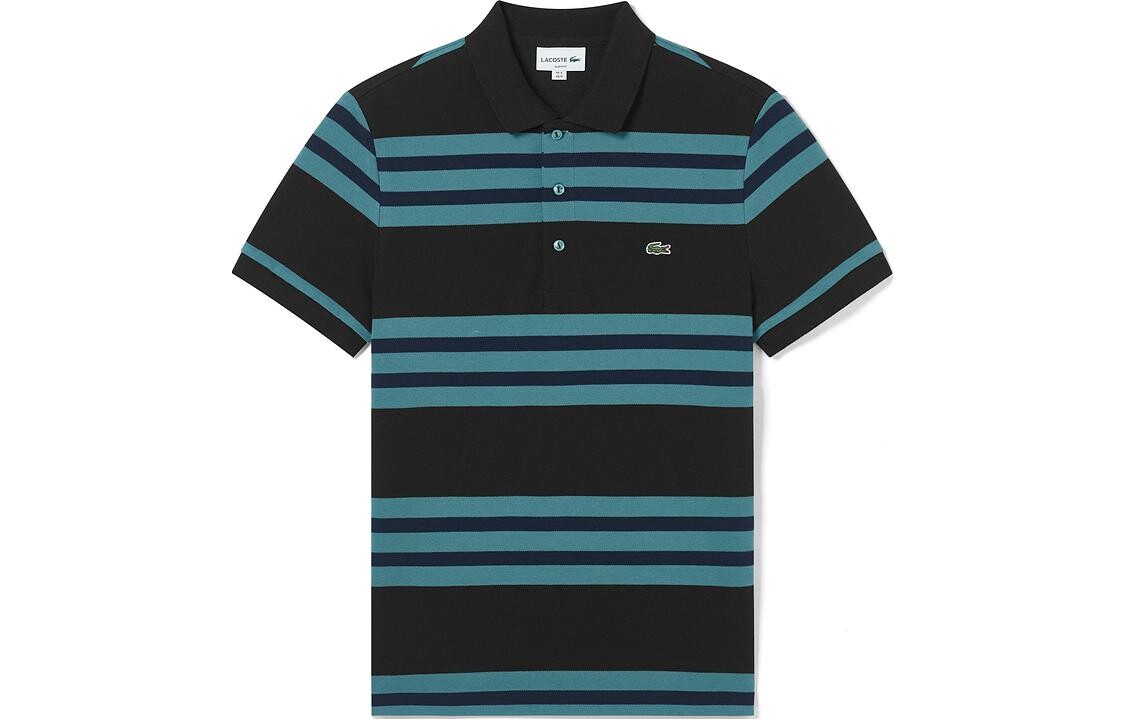 

Рубашка поло мужская темно-синяя/черная Lacoste, синий/черный