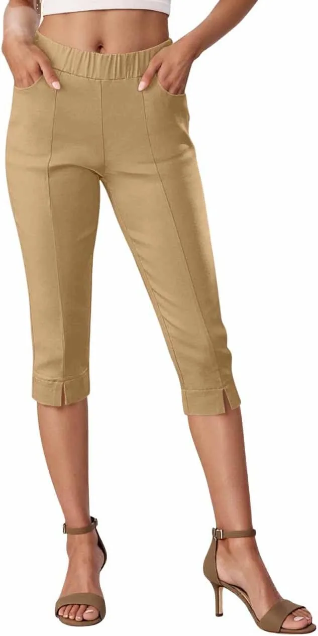 

Женские капри-леггинсы с разрезами и карманами для йоги Zzalalana