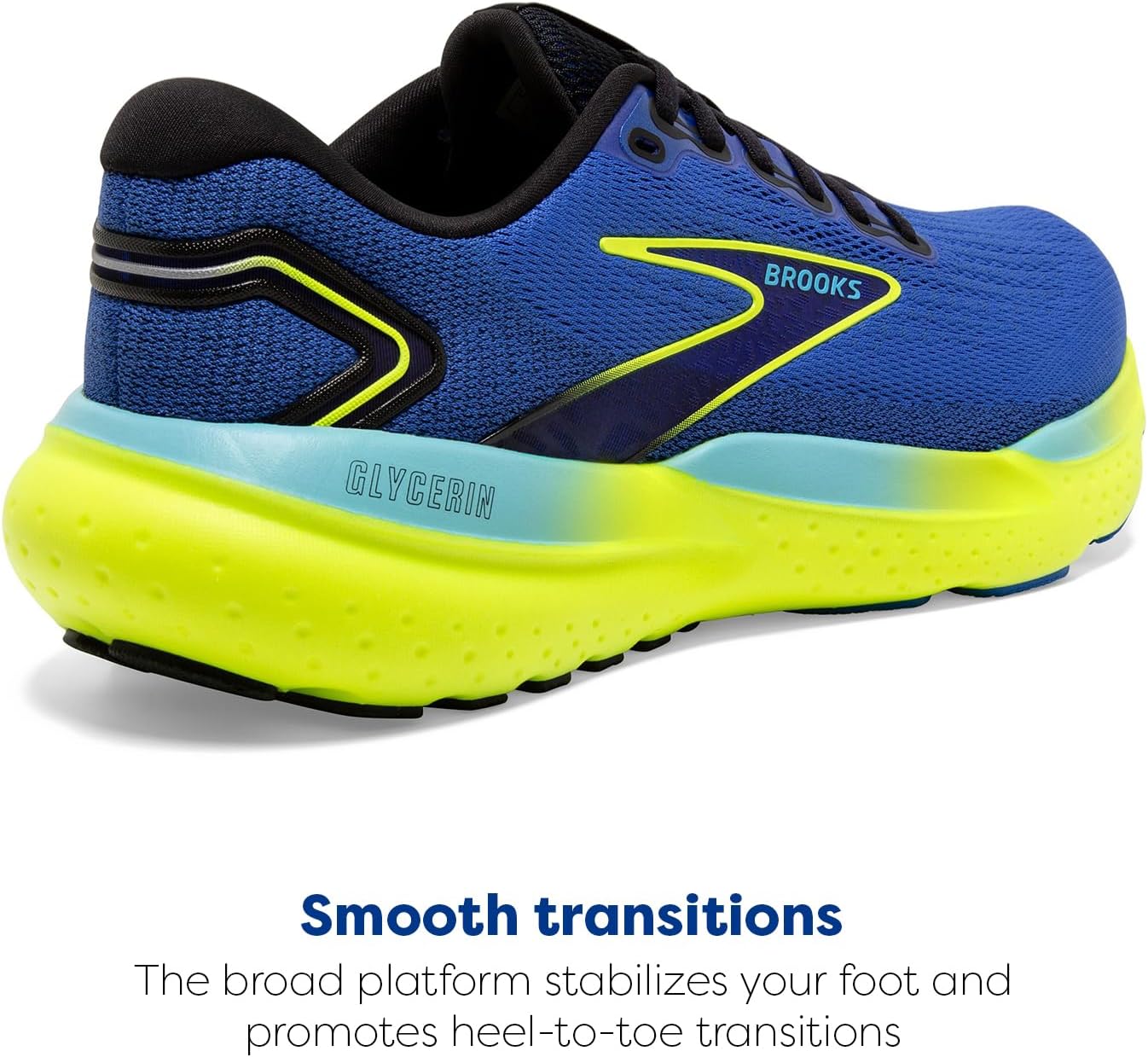 Мужские кроссовки Brooks Glycerin 21 Neutral для бега, черный/синий — фото 3
