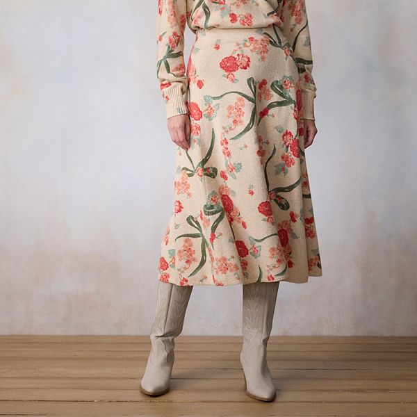 

Юбка-свитер A-line миди для миниатюрных Lc Lauren Conrad