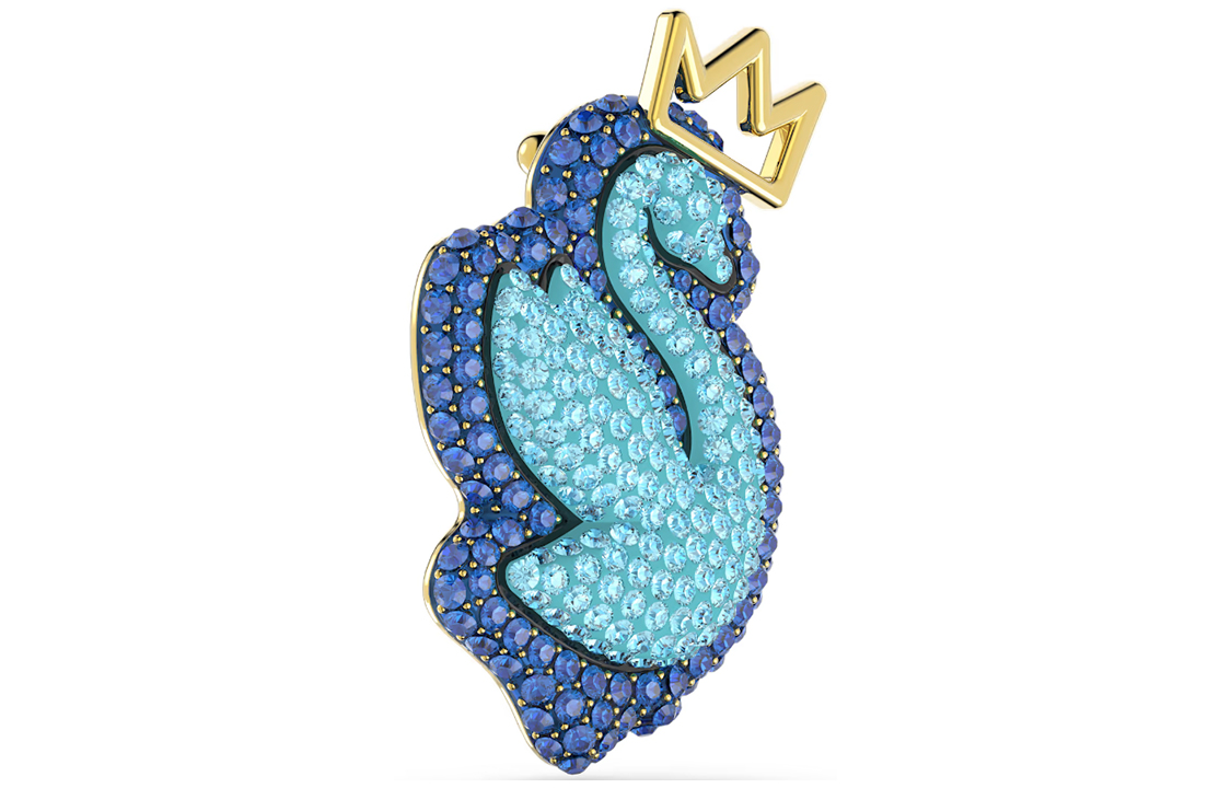 

Брошь "Лебедь" для женщин Swan Brooches Swarovski, синий