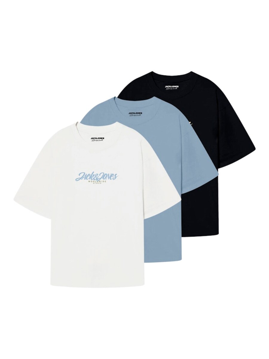 

Рубашка JACK & JONES, цвет Pastel blue/Black/White