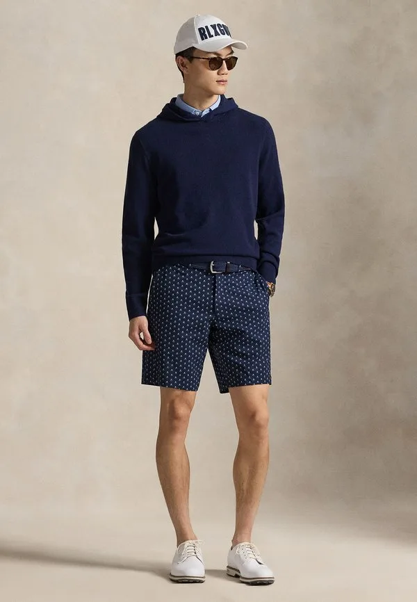 9-Дюймовые короткие шорты с эластичным принтом, облегающего кроя Polo Ralph Lauren, Blue — фото 2