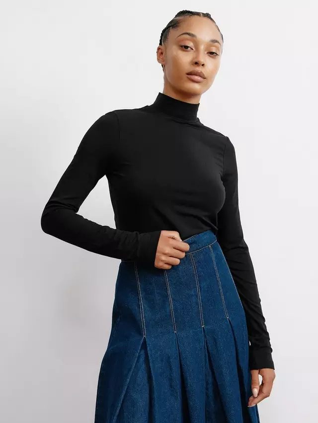 

Топ Albaray Jersey Turtle Neck, черный