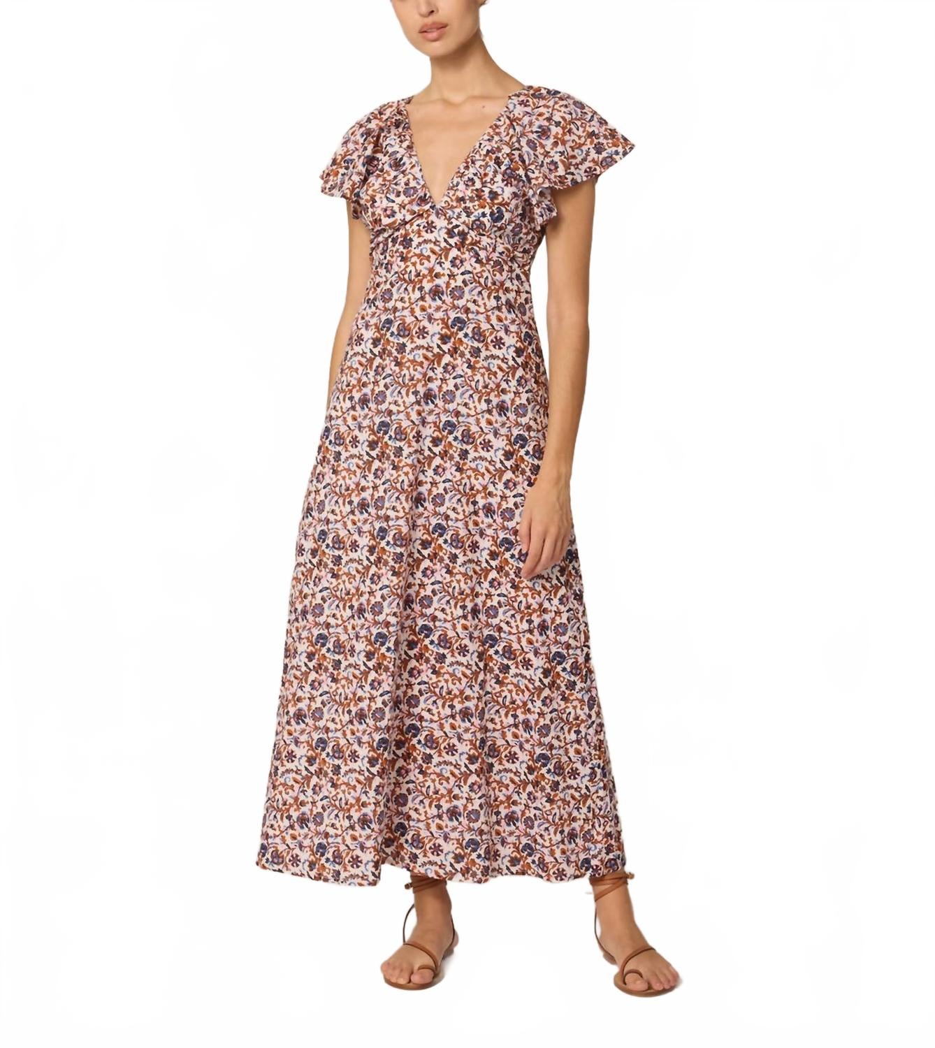 

Briar Ankle Dress In Bellucci Print Cleobella, Bellucci Print