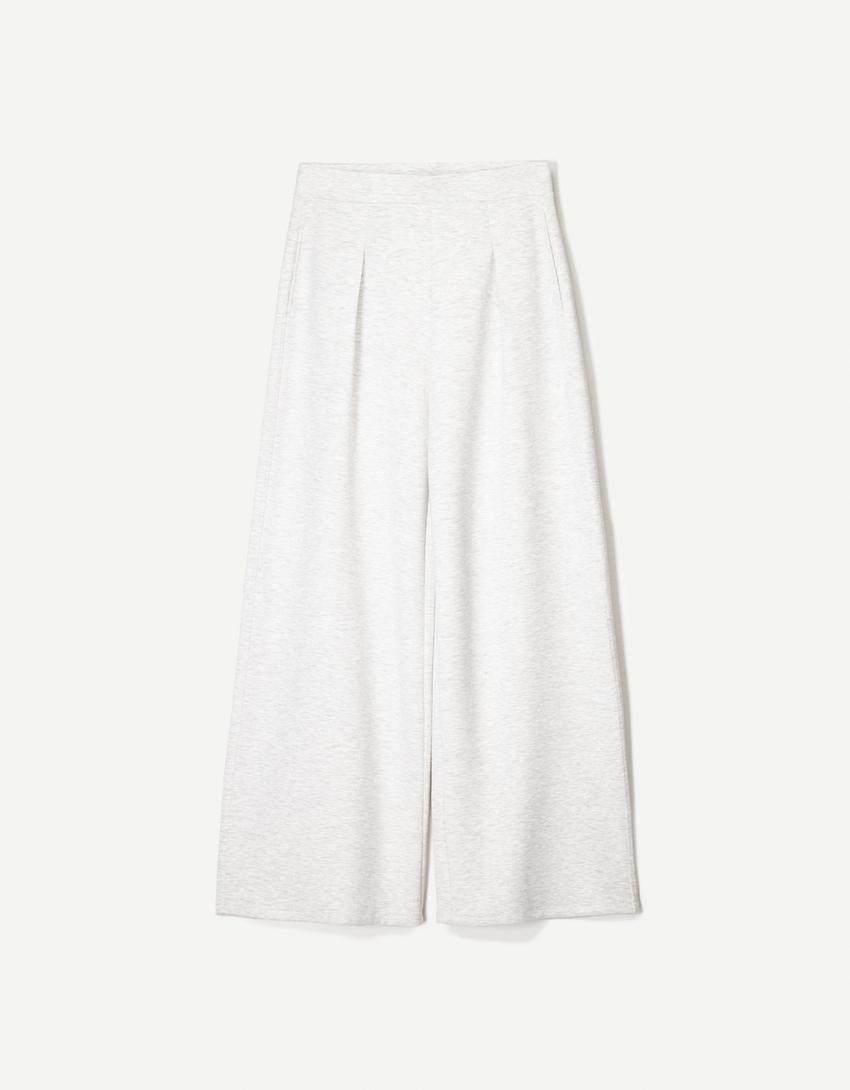 

Широкие брюки Bershka, серый