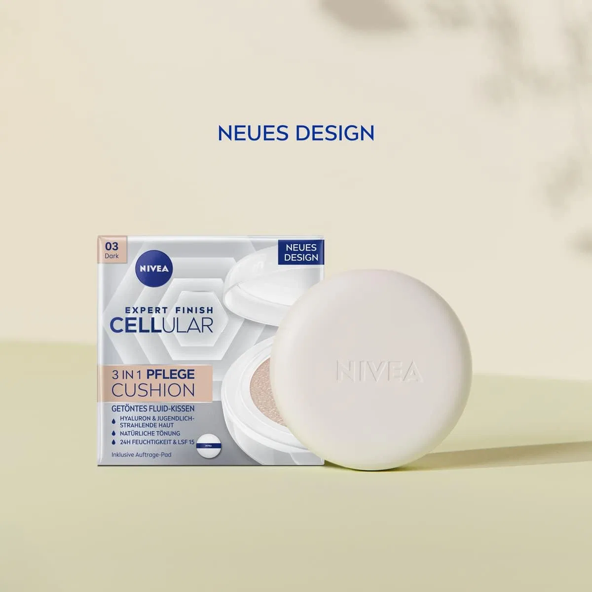 Кушон NIVEA Cellular Expert Finish 3-в-1 для темных оттенков кожи, 15 г Nivea, Ysilver — фото 2