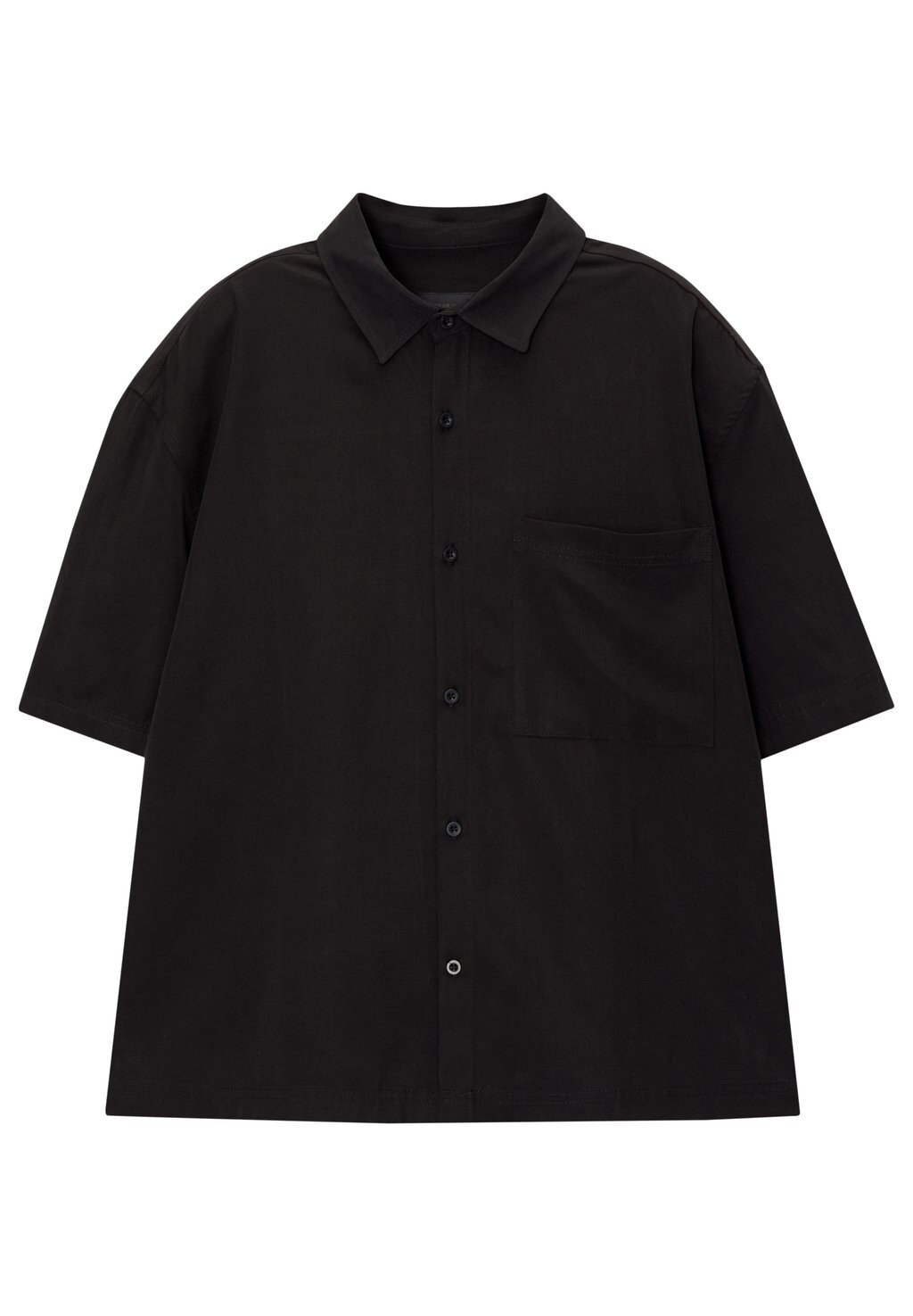 

Рубашка SHORT SLEEVE FLOWING PULL&BEAR, черный