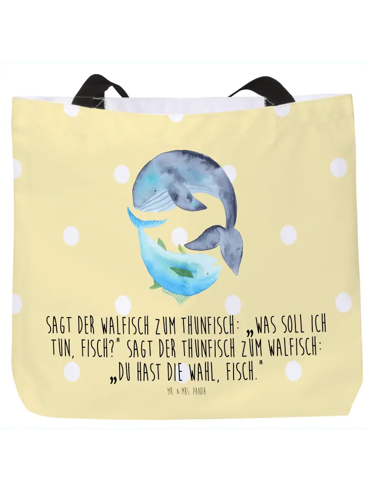 

Шоппер Mr. & Mrs. Panda, желтый пастельный