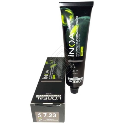 

Перманентная краска для волос L'Oreal Inoa без аммиака №7.23 Professionnel Paris