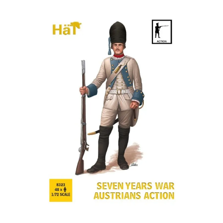 

7-летняя война австрийцев Экшен, Historical Plastic Military Figures - Napoleonic (1:72) (Hat Industries)