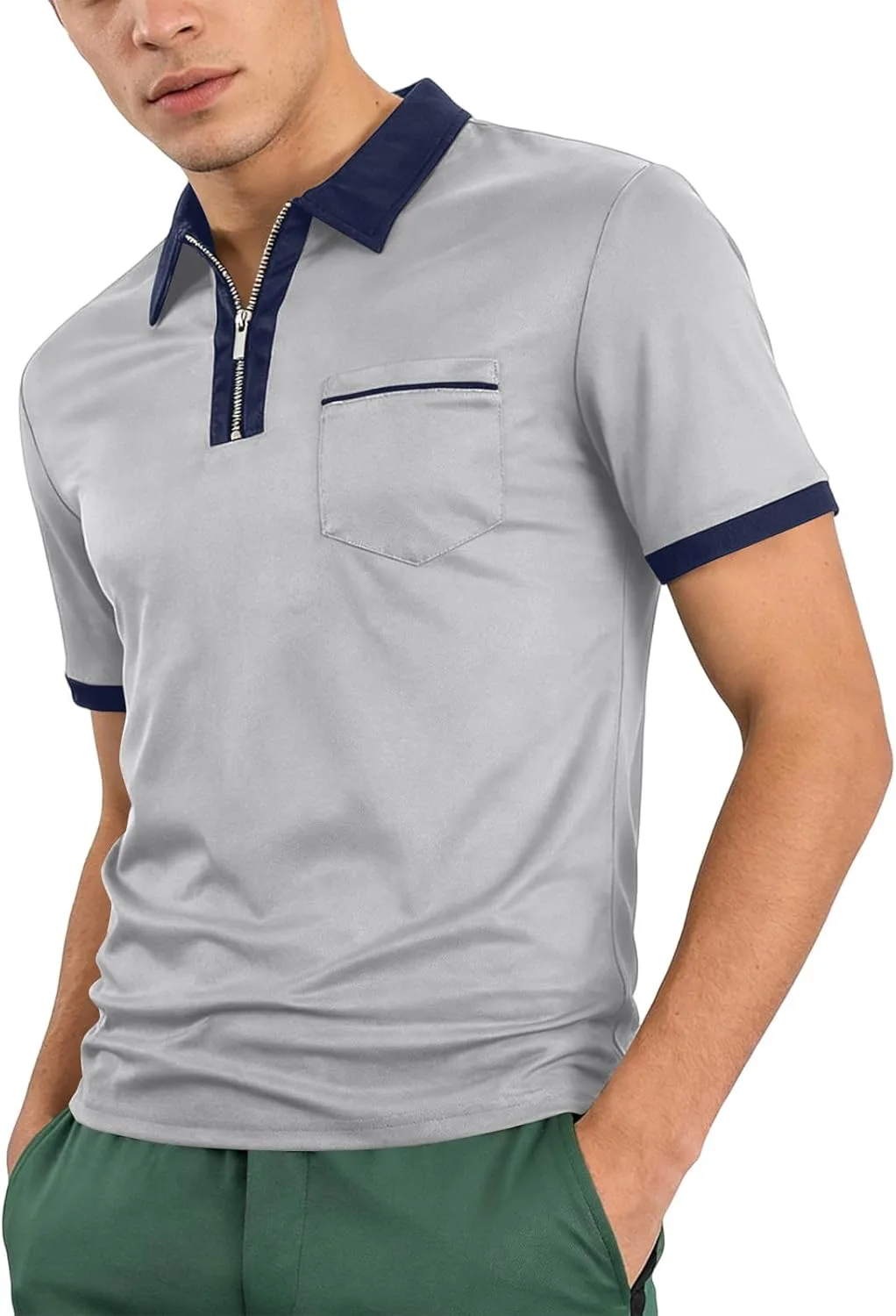 

Polo Quarter Zip мужская футболка с v-образным вырезом RTTUIOP