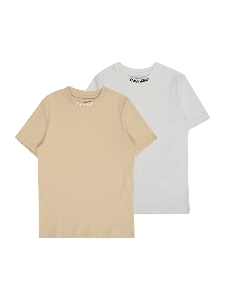 

Рубашка Calvin Klein Jeans, цвет Camel/Off white