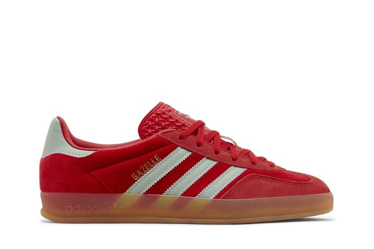 

Кроссовки adidas Wmns Gazelle Indoor Better Scarlet Green Velvet, красный