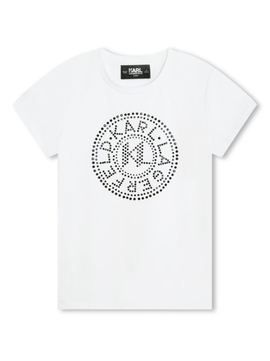 

Karl Lagerfeld Kids футболка из джерси с логотипом, белый