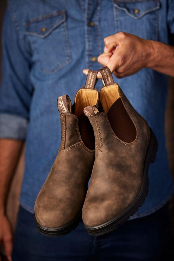 Классические челси-бутсы Blundstone серии 550 для унисекса, коричневый — фото 3