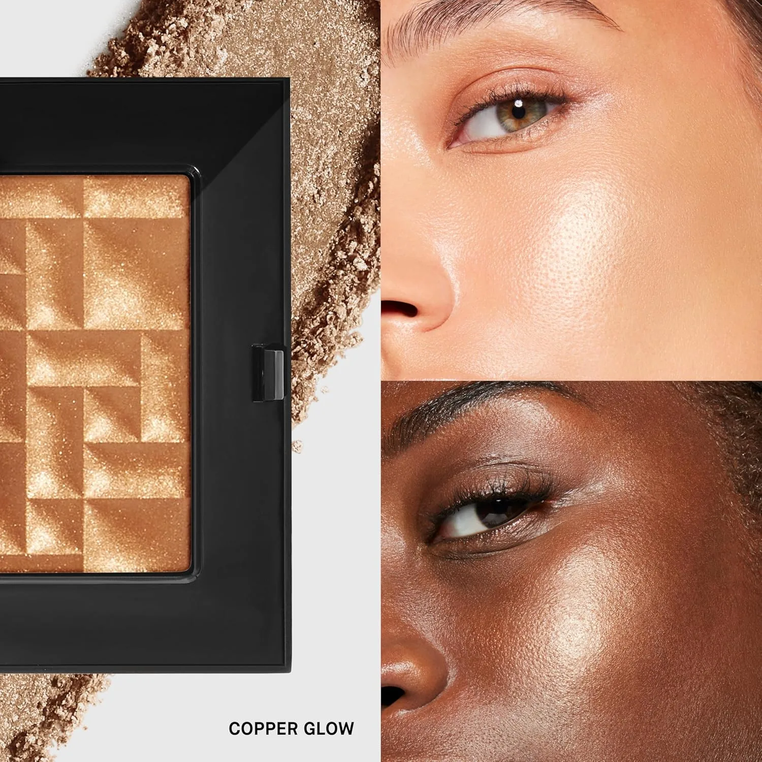 Пудра-хайлайтер Bobbi Brown | Хайлайтер с перламутровым эффектом для сияющих щек и глаз | Гибрид геля и пудры, 0,28 унции, 08 Copper Glow (a warm medium copper) — фото 2