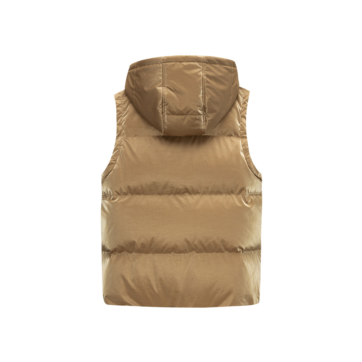 Детская пуховая жилетка с капюшоном Moderate Down Vest Jordan, curry золотой — фото 3