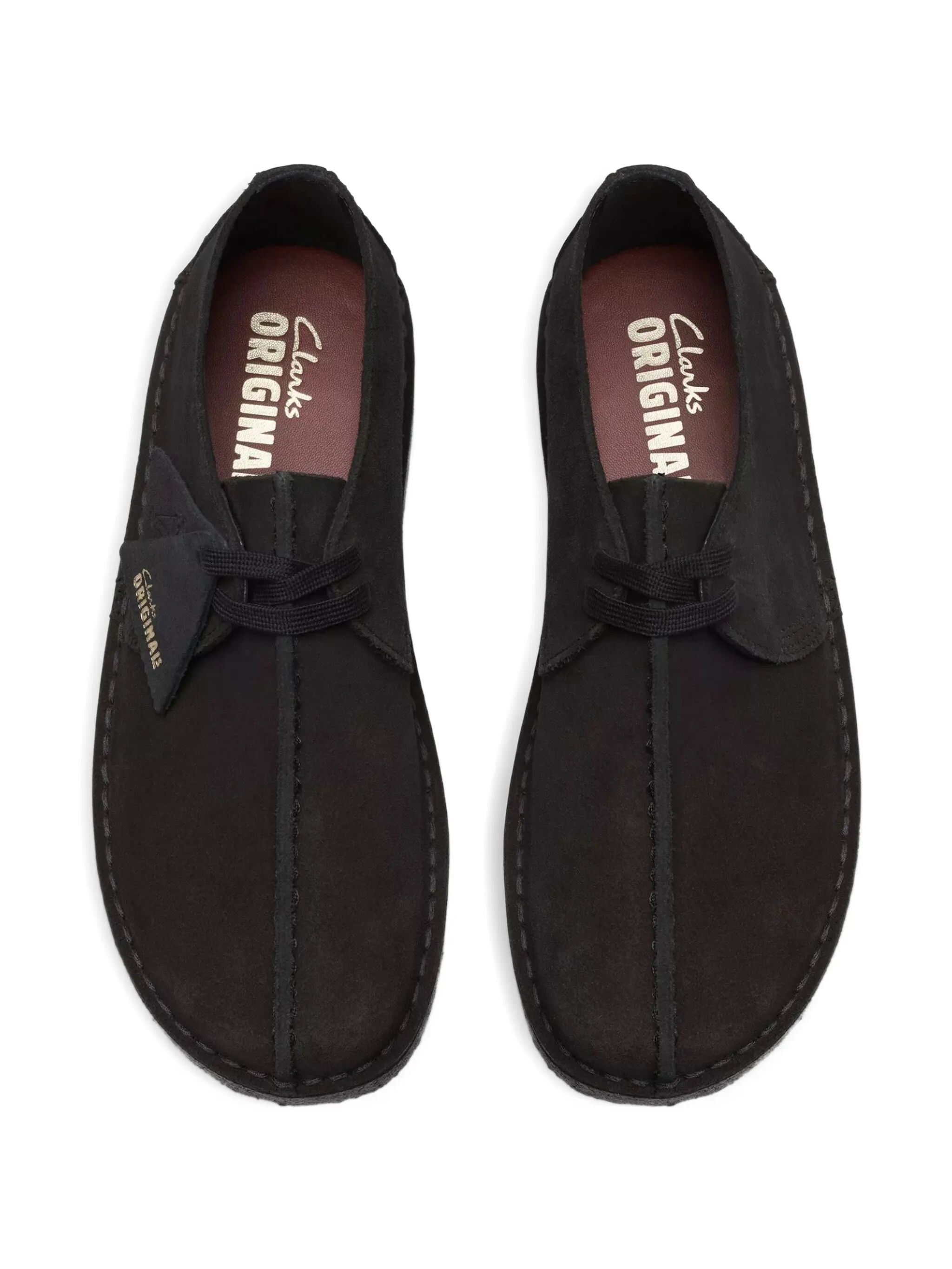 Ботинки дезерты Wallabee на шнуровке Clarks Originals, черный — фото 4