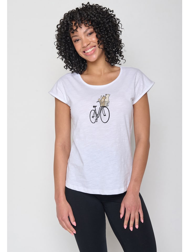 

Футболка Bike Cats Basket белого цвета GreenBomb, Белый, Футболка Bike Cats Basket белого цвета GreenBomb