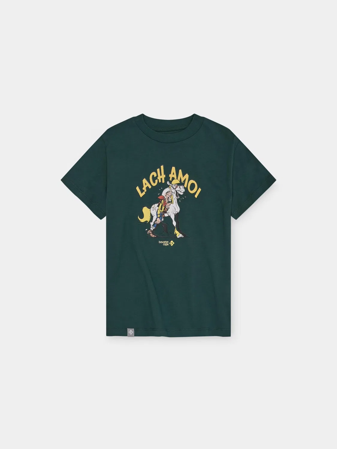 Футболка Bavarian Caps Shirt Lucky Luke: Lach Amoi темно-зеленого цвета — фото 2