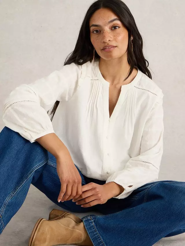 

Топ White Stuff Blossom Boho, цвет natural white